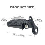 1 Pair of Bike Foot Pegs, Aluminium Alloy Non-Slip Bike Pegs for Folding Bike and Mountain Bike Durable