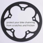 PROWHEEL Bike Chainring Guard,130MM BCD 42T/44T/46T/48T/52T/53T/54T/56T/58T/60T Aluminum Alloy Chain Ring Protector Cover for Chainring Sprockets MTB,E-Bike,Road Bike,City Bike,Folding Bike