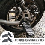 1 Pair of Bike Foot Pegs, Aluminium Alloy Non-Slip Bike Pegs for Folding Bike and Mountain Bike Durable