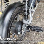 1 Pair of Bike Foot Pegs, Aluminium Alloy Non-Slip Bike Pegs for Folding Bike and Mountain Bike Durable