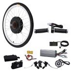 Electric Bike Conversion Kit, 48V 1000W/36V 250W Motor for Front/Rear Wheel, E-Bike Hub Motor for 26"/20" (48V 1000W Rear Wheel With LCD for 26")
