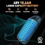 Electric Bike for Adults Q20, 2000/1500W, 37/30MPH,52V 40AH,48V/20AH E-Bike,30-180 Miles Electric Motorcycle, 20" Fat Tire Dirt Bike, UL2849 All Terrain for Mountains, Snow, Sand, Road