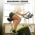 CDYWD Oversized Bike Seat for Men & Women Comfort, Extra Wide Soft Bicycle Seat Cushion, Large Comfortable Padded Replacement Bike Saddle for Peloton Bike, Stationary Exercise Bike, City Bike, Ebike