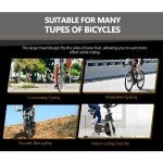 KOOTU Bike Pedals with Reflective Strips, Universal 9/16 Inch Mountain Bike Pedals, Non-Slip Aluminum Alloy Bicycle Pedals for Road BMX MTB Bike