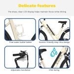 Electric Bike ZA02, 1200W Peak Motor, 26'' City Cruiser Ebike, 556Wh Removable Battery, Up to 65 Mi Range 22 MPH, 7-Speed and Front Suspension Electric Bike for Adults