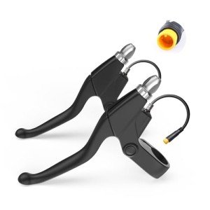 BAFANG Electric Bike Brake Levers, One Pair Waterproff Brake Levers Handle Bar Grips Ebike Conversion Kit, Cut Off Power Brakes Ebike Parts for BBS02/01 HD Mid Drive Motor & Hub Motor