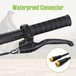 BAFANG Electric Bike Brake Levers, One Pair Waterproff Brake Levers Handle Bar Grips Ebike Conversion Kit, Cut Off Power Brakes Ebike Parts for BBS02/01 HD Mid Drive Motor & Hub Motor