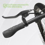 BAFANG Electric Bike Brake Levers, One Pair Waterproff Brake Levers Handle Bar Grips Ebike Conversion Kit, Cut Off Power Brakes Ebike Parts for BBS02/01 HD Mid Drive Motor & Hub Motor