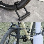 Heavy Duty Bike U Lock - Super Strong 12 Ton Shear, 20mm U Shape Lock Anti-Theft Silicone Covered Electric Scooter Lock Keyhole with Sliding Cover 4ft Steel Cable with Mounting Bracket and 3 Keys(S)