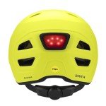SMITH Express Cycling Helmet – Adult Road Bike Helmet with MIPS Technology – Lightweight Impact Protection for Men & Women – Removable Visor + Integrated Rear Light – Matte Neon Yellow Viz, Medium