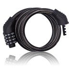 Revelook 4 Digit 3 Feet Long Bike Lock Cable Combination, Resettable Anti Theft Bicycle Lock for Electric Scooter