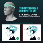 Favoto Bike Helmet Adult: Bicycle Helmet for Men Women - Lightweight Cycling Helmets with Led Light Detachable Magnetic Goggles, Breathable Road Bike Mountain Ebike Helmets Adjustable Dial Fit Red