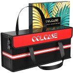 COLCASE Lipo Safe Bag Fireproof Explosionproof Ebike Battery Storage Bag and Lipo Battery Charging Bag with Combination Lock Silicone Coated Fireproof Bag (20 x 5.5 x 9 in)