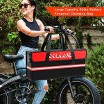 COLCASE Lipo Safe Bag Fireproof Explosionproof Ebike Battery Storage Bag and Lipo Battery Charging Bag with Combination Lock Silicone Coated Fireproof Bag (20 x 5.5 x 9 in)