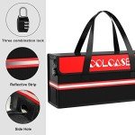 COLCASE Lipo Safe Bag Fireproof Explosionproof Ebike Battery Storage Bag and Lipo Battery Charging Bag with Combination Lock Silicone Coated Fireproof Bag (20 x 5.5 x 9 in)