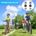 Syocsek 24PCS Bike Nuts and Safety Washers, M8 M9.5 M10 Bicycle Axle Nuts Kit, 3 Sizes Bike Wheel Nuts Washers Black Silver, Bike Hub Nuts for Front Rear Wheel of City Road Mountain Bike (Upgraded)