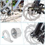 Syocsek 24PCS Bike Nuts and Safety Washers, M8 M9.5 M10 Bicycle Axle Nuts Kit, 3 Sizes Bike Wheel Nuts Washers Black Silver, Bike Hub Nuts for Front Rear Wheel of City Road Mountain Bike (Upgraded)