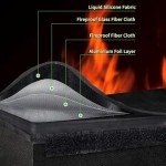 PETGILL E-Bike Battery Safe Bag Explosionproof - Large Capacity Fireproof Lipo Bag for Ebike Battery Charging and Storage(M 16.1x5.1x5.5Inches)