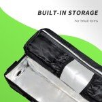 PETGILL E-Bike Battery Safe Bag Explosionproof - Large Capacity Fireproof Lipo Bag for Ebike Battery Charging and Storage(M 16.1x5.1x5.5Inches)