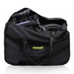 Rhinowalk Folding Bike Bag for 20 inch Folding BIkes - Waterproof Bicycle Travel Carrying Case Outdoors Bike Transport Bag for Cars Train Air Travel (Black 20inch)