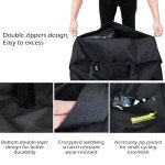 Rhinowalk Folding Bike Bag for 20 inch Folding BIkes - Waterproof Bicycle Travel Carrying Case Outdoors Bike Transport Bag for Cars Train Air Travel (Black 20inch)
