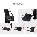Rhinowalk Folding Bike Bag for 20 inch Folding BIkes - Waterproof Bicycle Travel Carrying Case Outdoors Bike Transport Bag for Cars Train Air Travel (Black 20inch)