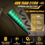 Vivi ACE07 Electric Bike, 26" x 4.0 Fat Tire Ebike, 1475W Peak Motor Electric Bike for Adults, 25MPH Ebikes for Adults with 48V 720WH Removable Battery, 7 Speed, UL 2849 Certified