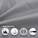 Opret 2 Pack Portable EVA Raincoats for Adults, Reusable Rain Ponchos with Hoods and Sleeves Lightweight Raincoats, Perfect for Outdoor Activities, Grey
