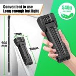 RBRL Bike Lock 2.95ft, 4 Digit Combination Bicycle Chain Lock with Holder for Apple AirTag, Heavy Duty Anti Theft Smart Folding Bike Lock, Lightweight Chain Lock for Bike, Scooter, Ebike