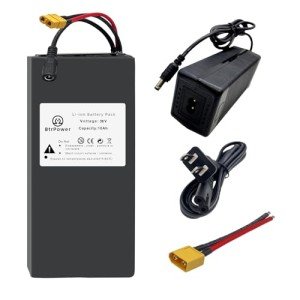 Ebike Battery 36V 10AH Lithium ion Battery Pack with 3A Fast Charger,20A BMS for 0-500W Motor
