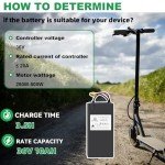Ebike Battery 36V 10AH Lithium ion Battery Pack with 3A Fast Charger,20A BMS for 0-500W Motor
