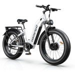 HiKNiGHT Electric Bike for Adults, 1000W/Peak 1600W Motor 52V 20AH Battery 26" x 4.0" Fat Tire Step-Thru Electric Bicycle for Women/Men, Up to 32MPH, Dual Hydraulic Brake