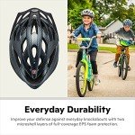 Schwinn Thrasher Helmet for Kids, Carbon, Size 55 - 58 cm, for Kids 8-14, Lightweight Microshell, Adjustable Dial and Straps, Interior Padding, 20 Air Vents, Removable Visor, Helmet for Boys and Girls