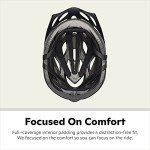 Schwinn Thrasher Helmet for Kids, Carbon, Size 55 - 58 cm, for Kids 8-14, Lightweight Microshell, Adjustable Dial and Straps, Interior Padding, 20 Air Vents, Removable Visor, Helmet for Boys and Girls