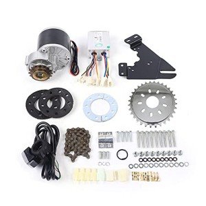 HinLIaDa 36V 350W Electric Bike Conversion Kit, E-Bike Brush Motor Set for Left Chain Drive, Electric Mountain Bike Electric Bike Conversion Kit, for Regular Bike/Mountain Bike