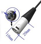 54.6v Charger 48v Output 54.6V 1.5A 48 Volt 3-pin XLR Male Plug for 54.6 Volt 13S 12Ah Lithium Battery Charger