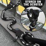 Honszex Scooter Lock, Bike Locks High Security with Key, 36.22inch Heavy Duty Bike Lock Chain, Accessories for Electric Scooter, E-Bikes