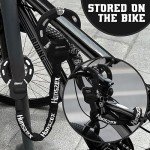 Honszex Scooter Lock, Bike Locks High Security with Key, 36.22inch Heavy Duty Bike Lock Chain, Accessories for Electric Scooter, E-Bikes