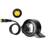 E-Mangue 3 Pin Female Ebike Thumb Throttle for Bafang BBS01B BBS02B BBSHD Mid Drive Motor, Speed Control Finger Throttle for Bafang Conversion Kit