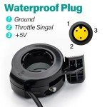 E-Mangue 3 Pin Female Ebike Thumb Throttle for Bafang BBS01B BBS02B BBSHD Mid Drive Motor, Speed Control Finger Throttle for Bafang Conversion Kit