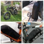 HZSZKYK Electric Bike Cover Bag, Waterproof Cover Bag Ebike Battery Protective Bag Waterproof Bag, Suit for Hailong, Dolphin, Tiger Shark, Jumbo Shark Battery Bag, Rain Bag, Warm Bag