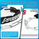 APECYC Bike Locks Heavy Duty Anti Theft, 5 Digit Combination Bike Chain Lock, 4FT Security Bicycle Lock Hardened Steel Square Chains for Bicycle, E-Bike, Motorcycle, Scooter, Gate