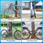 APECYC Bike Locks Heavy Duty Anti Theft, 5 Digit Combination Bike Chain Lock, 4FT Security Bicycle Lock Hardened Steel Square Chains for Bicycle, E-Bike, Motorcycle, Scooter, Gate