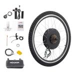 PEXMOR Electric Bike Conversion Kit, 48V 1200W 26" Rear Wheel E-Bike Hub Motor Kit, Upgrade 3 Mode Controller w/PAS/Twist Throttle with Battery Indicator Ebike Bicycle Wheel Kit