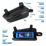 H HAILONG 36V 12AH ebike Battery,36V 8Ah/ 12AH / 48Volt 10Ah Electric Bike Scooter Lithium Battery with Waterproof Case,2A Charger and BMS for 250W 500W 600W Motor