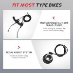 PEXMOR Electric Bike Conversion Kit, 48V 1200W 26" Rear Wheel E-Bike Hub Motor Kit, Upgrade 3 Mode Controller w/PAS/Twist Throttle with Battery Indicator Ebike Bicycle Wheel Kit