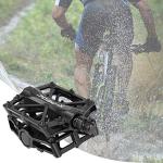 GPMTER Bike Pedals 9/16 for MTB, Mountain Road Bicycle Flat Pedal, with 16 Anti-Skid Pins -Universal Lightweight Aluminum Alloy Platform Pedal for Travel Cycle-Cross Bikes etc