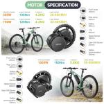 BAFANG Mid Drive Kit BBS02B/BBS-HD 500W 750W 1000W Mid Motor CAN Bus Electric Bike Conversion Kit with VD03 Display & Battery Optional Custom Ebike Conversion Kit