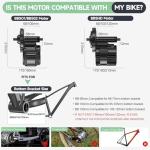 BAFANG Mid Drive Kit BBS02B/BBS-HD 500W 750W 1000W Mid Motor CAN Bus Electric Bike Conversion Kit with VD03 Display & Battery Optional Custom Ebike Conversion Kit