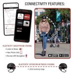 Sena Rumba Bluetooth Smart Helmet for BMX, Skating, Skateboarding, Scooter, and E-Bike (Matte Black, Large)